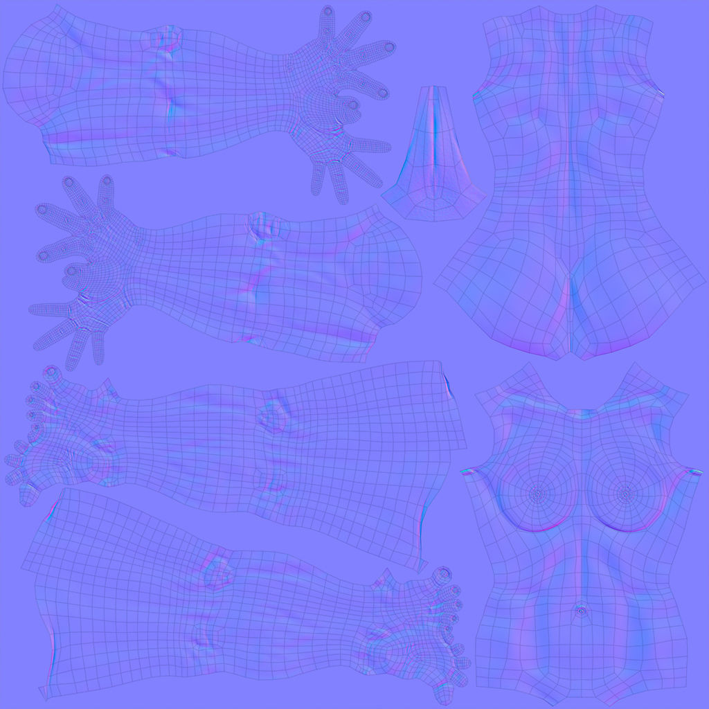 Cinematic female character Women Rigged in maya Low-poly 3D model_58