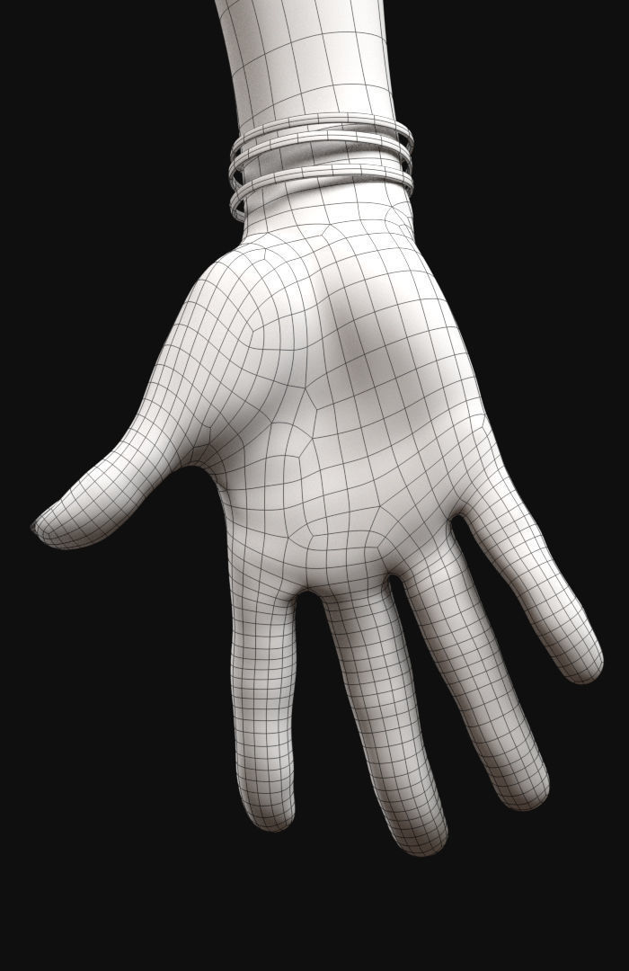 Cinematic female character Women Rigged in maya Low-poly 3D model_53