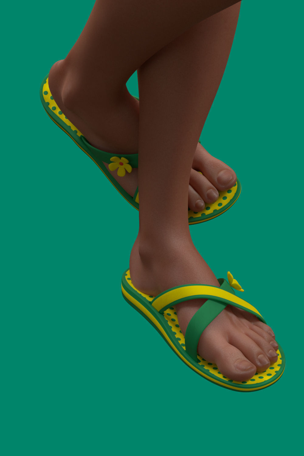 Cinematic female character Women Rigged in maya Low-poly 3D model_26