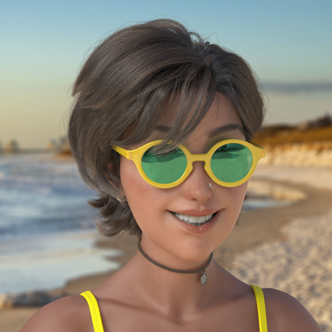 Cinematic female character Women Rigged in maya Low-poly 3D model_18