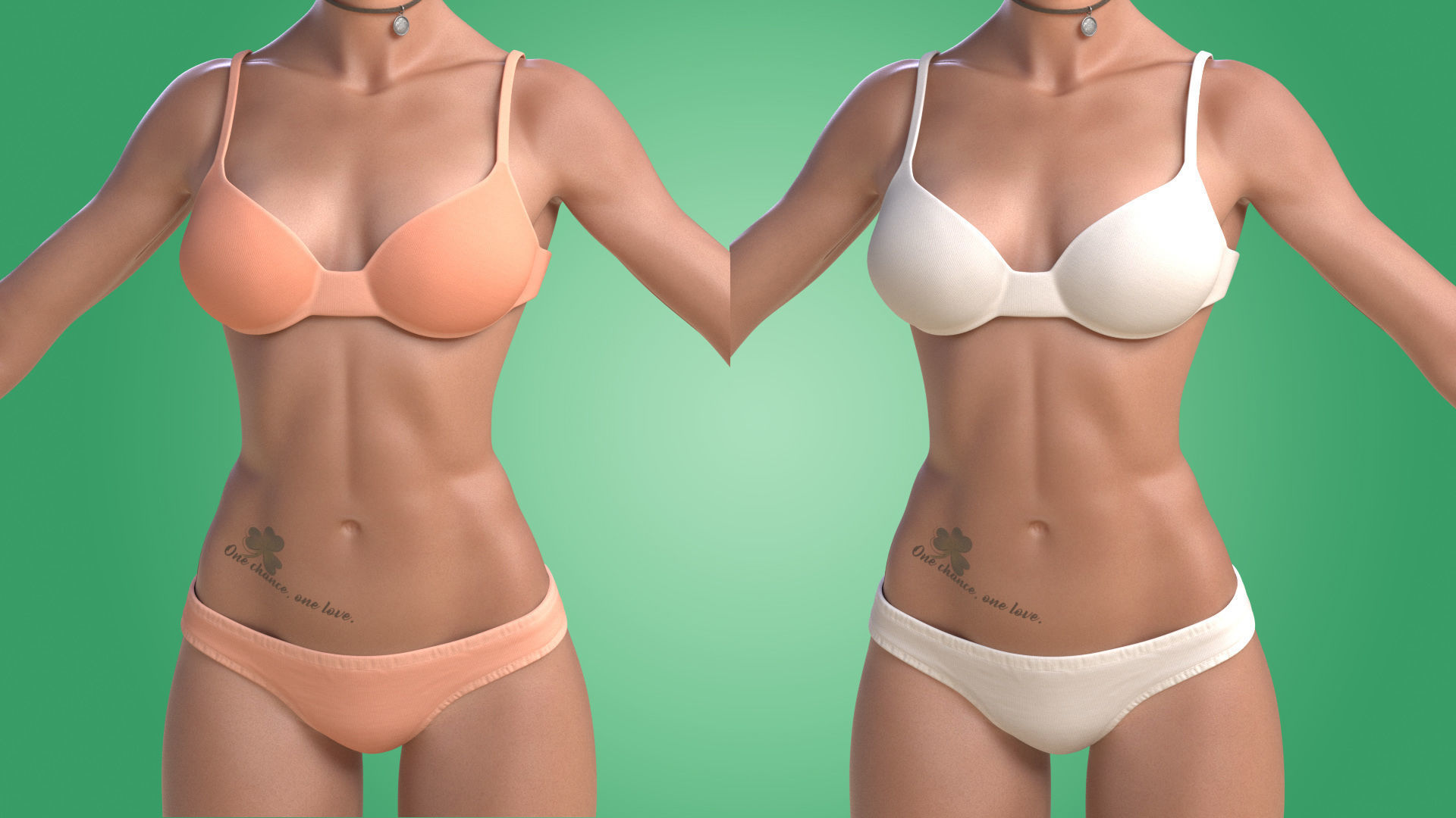 Cinematic female character Women Rigged in maya Low-poly 3D model_11