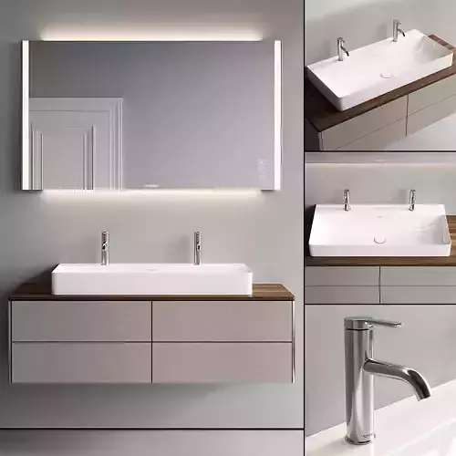 Duravit XSquare Vanity Unit Set 3 3D model