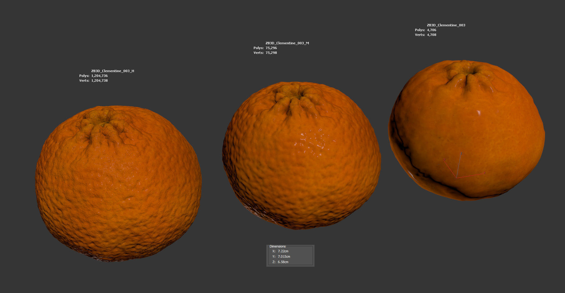 Clementine 3D model_5