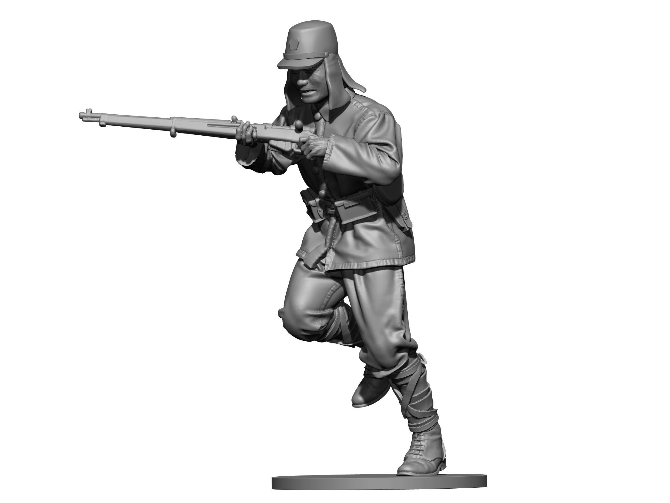 Japan soldier ww2 3D print model_2