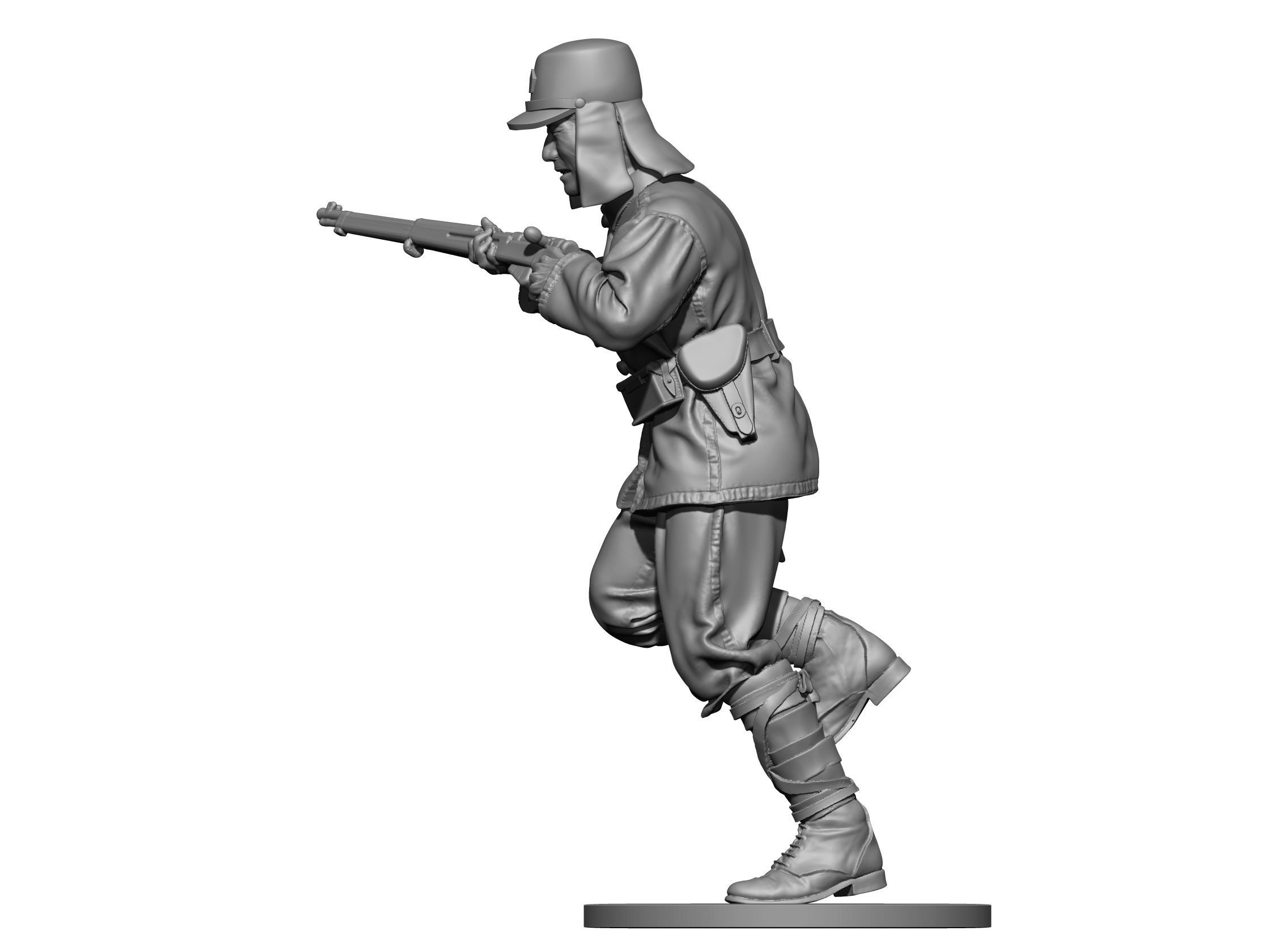 Japan soldier ww2 3D print model_3