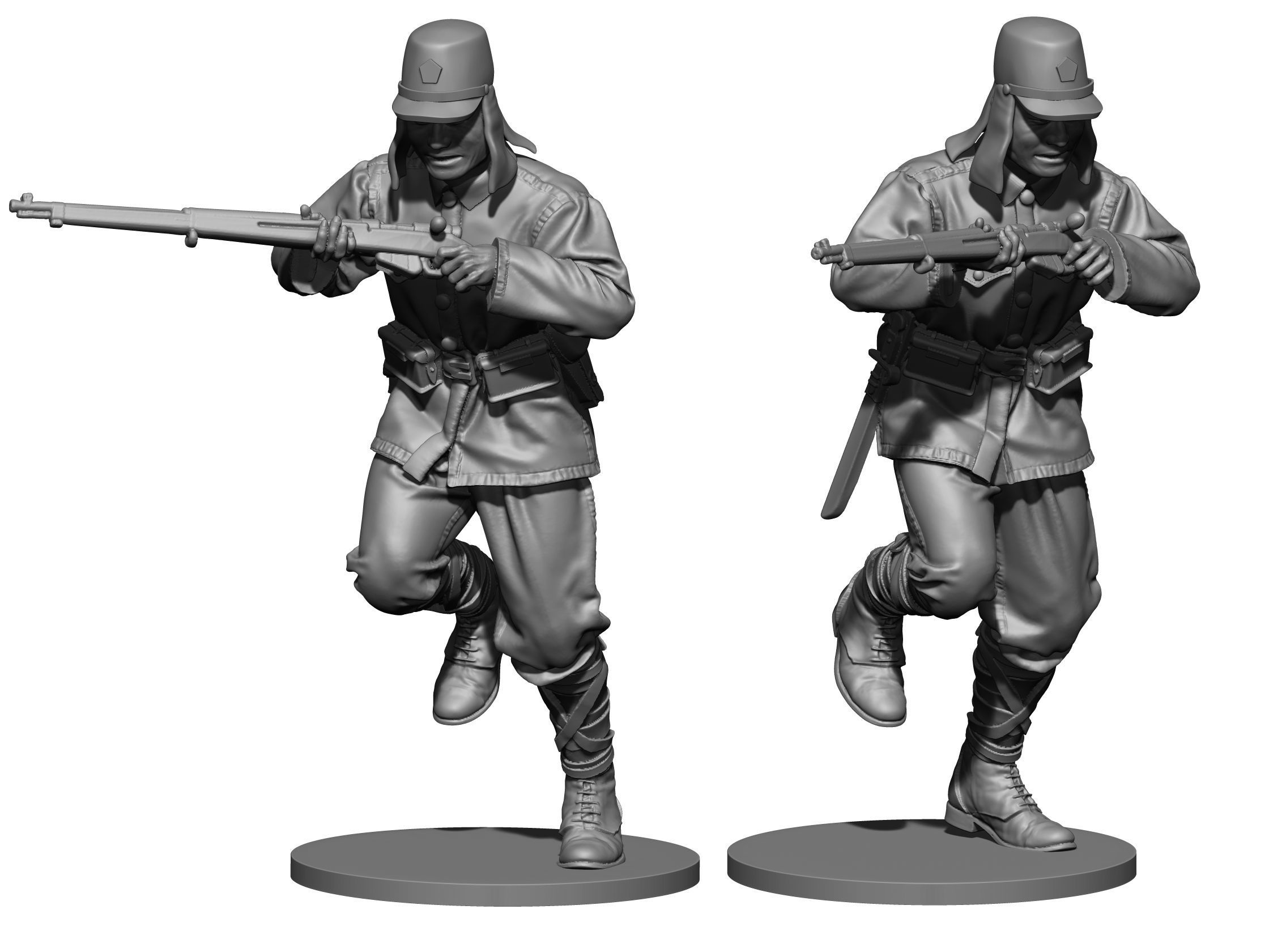 Japan soldier ww2 3D print model_5