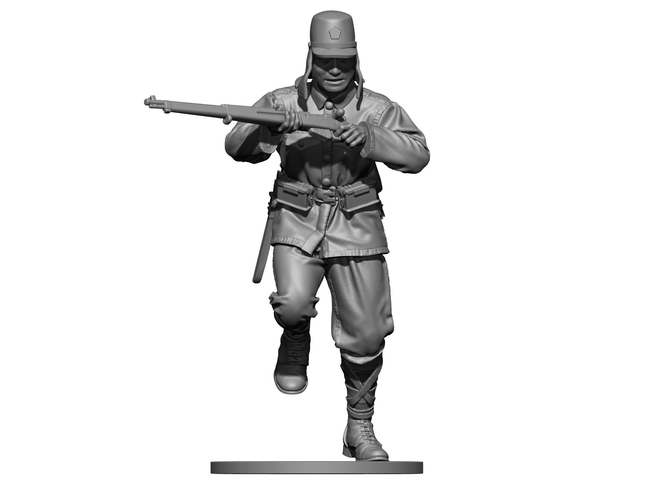 Japan soldier ww2 3D print model_1
