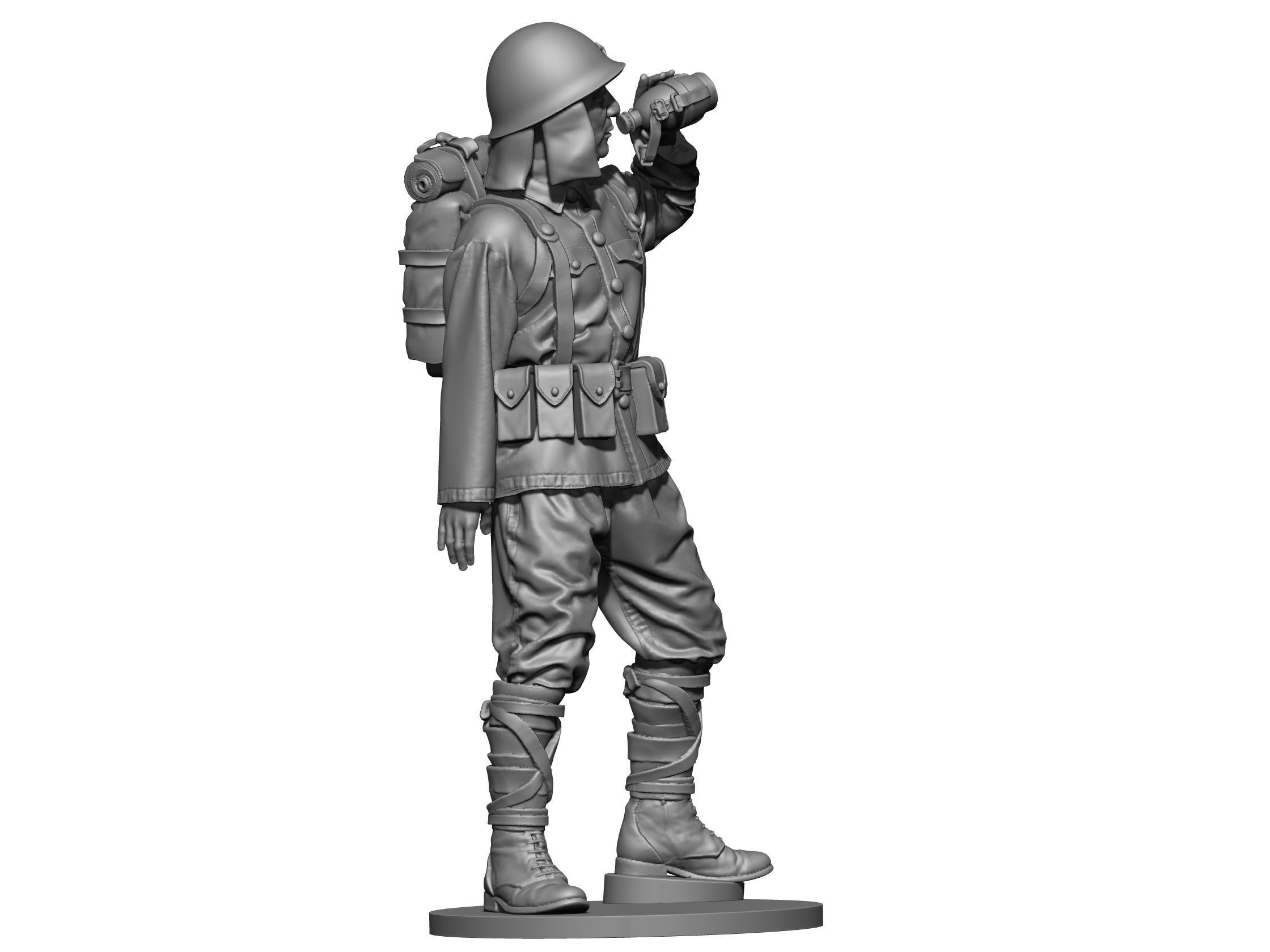 Japan soldier ww2 5 3D print model_5