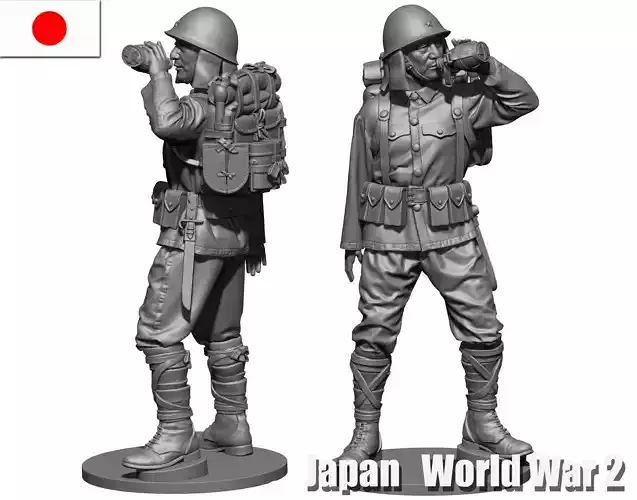 Japan soldier ww2 5 3D print model