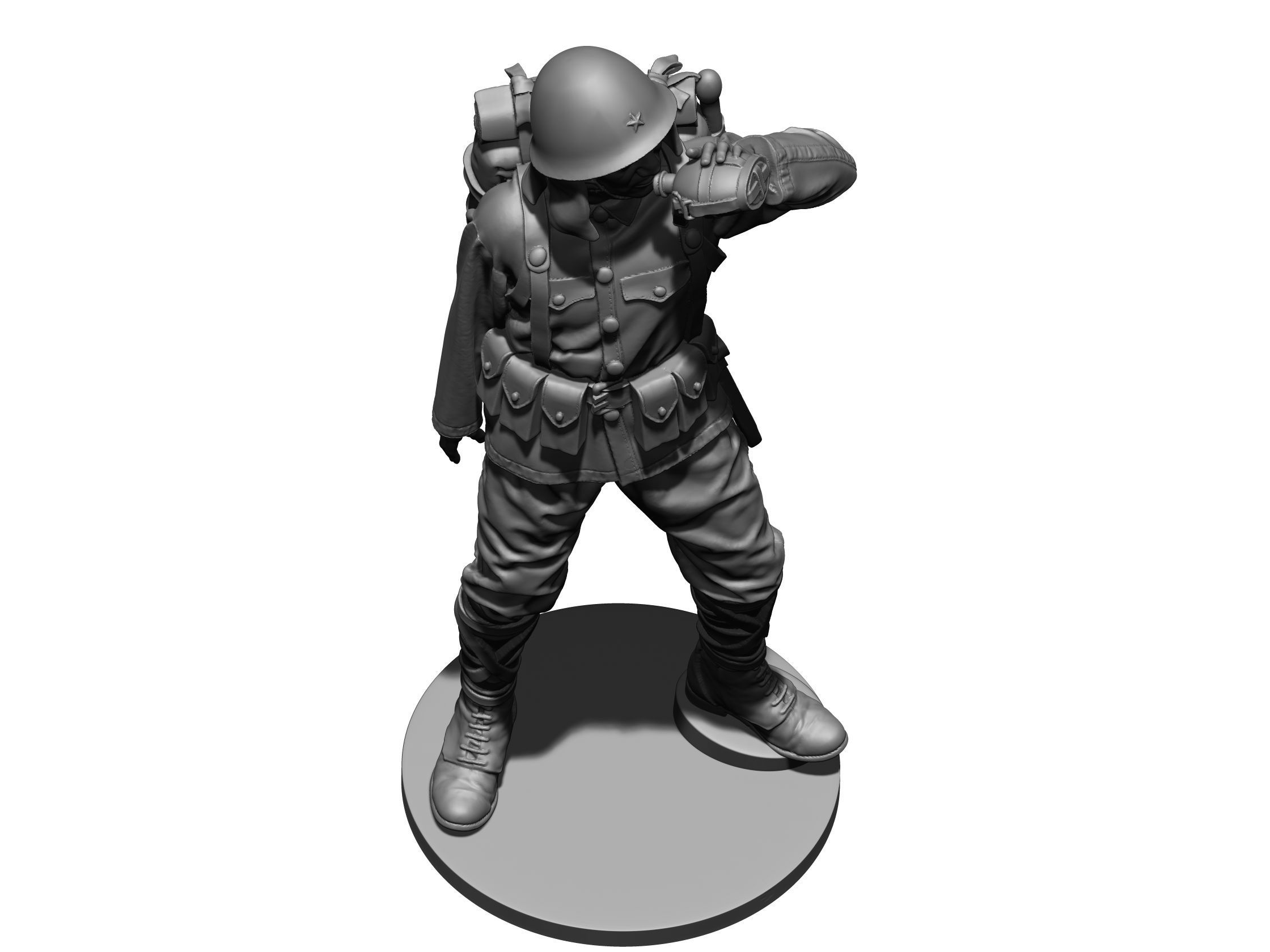 Japan soldier ww2 5 3D print model_6