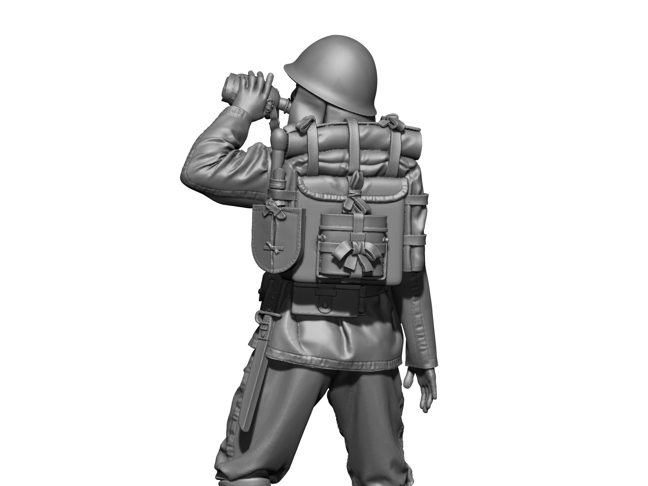 Japan soldier ww2 5 3D print model_3