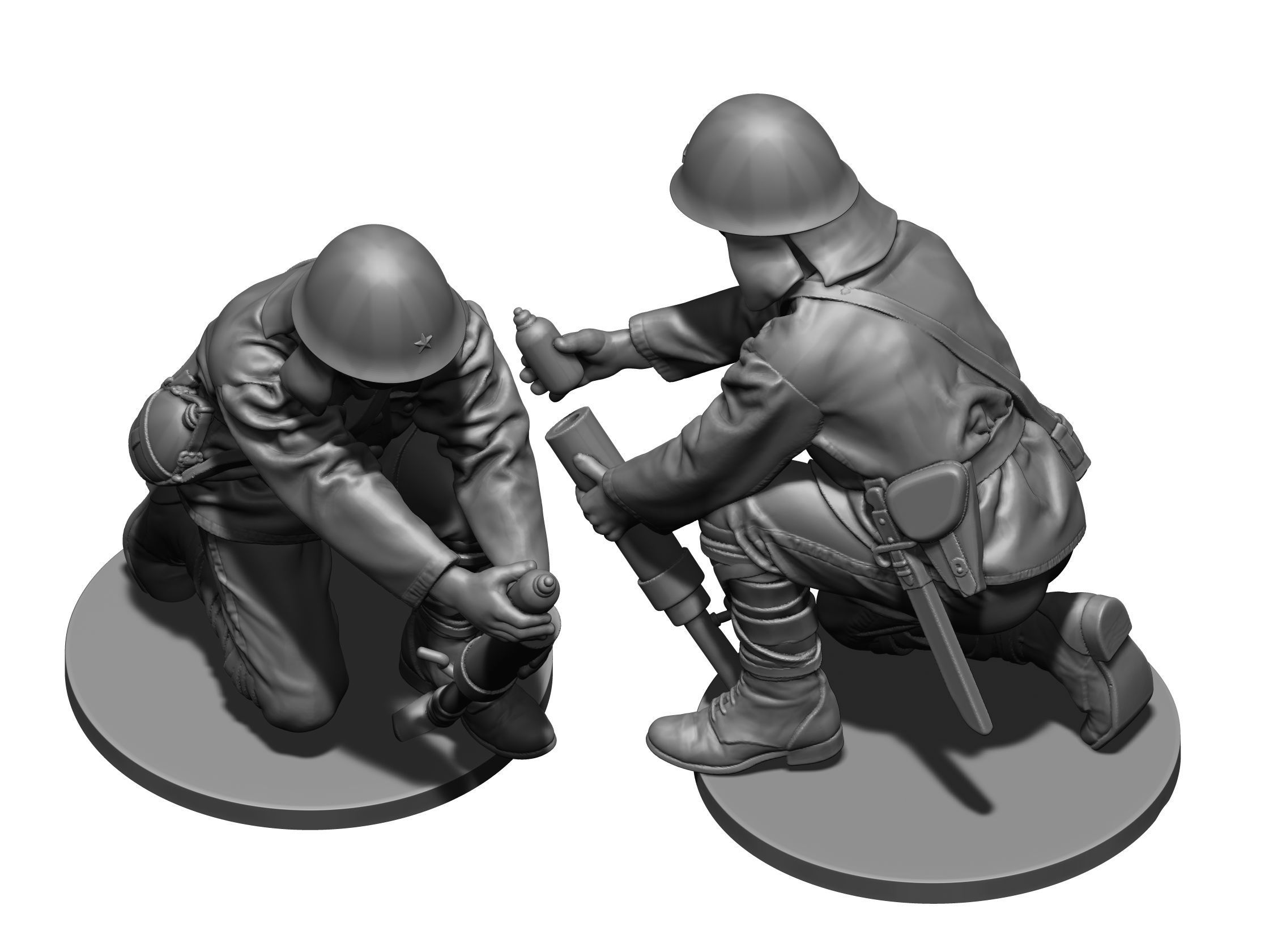 Japan soldier ww2 3D print model_1