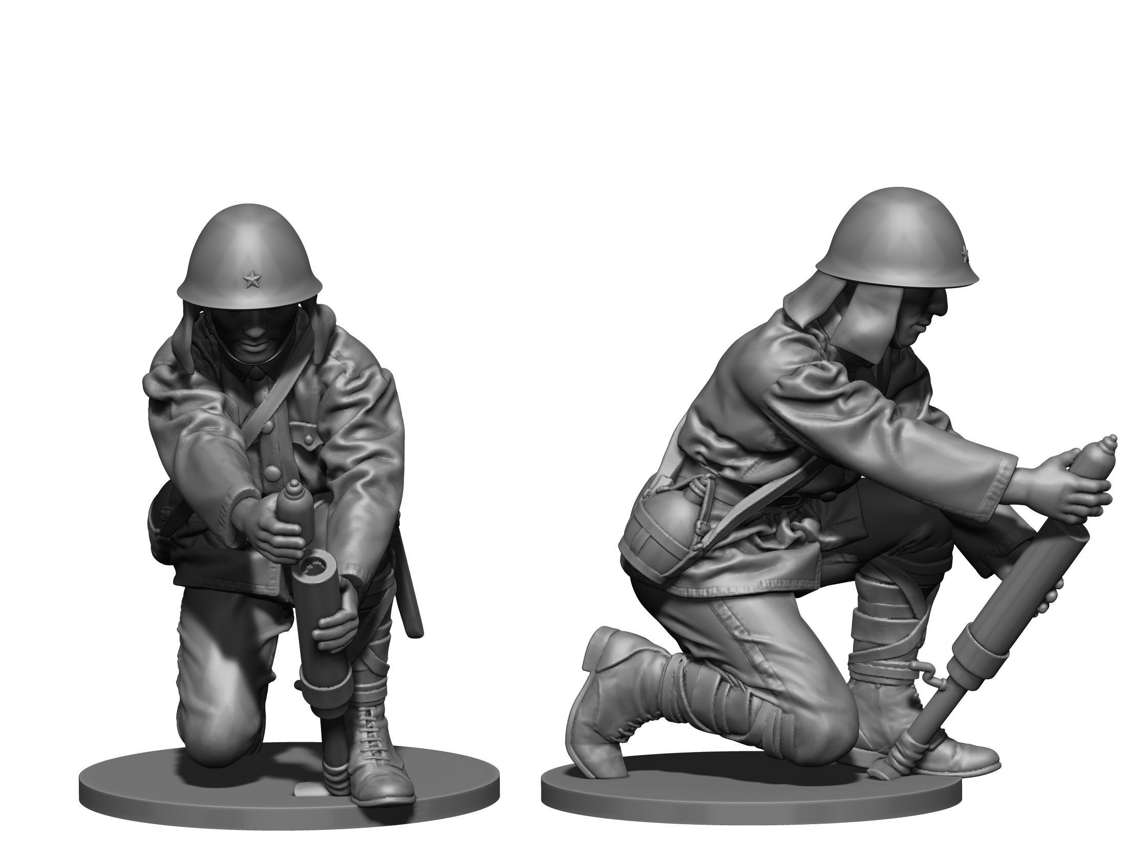 Japan soldier ww2 3D print model_2
