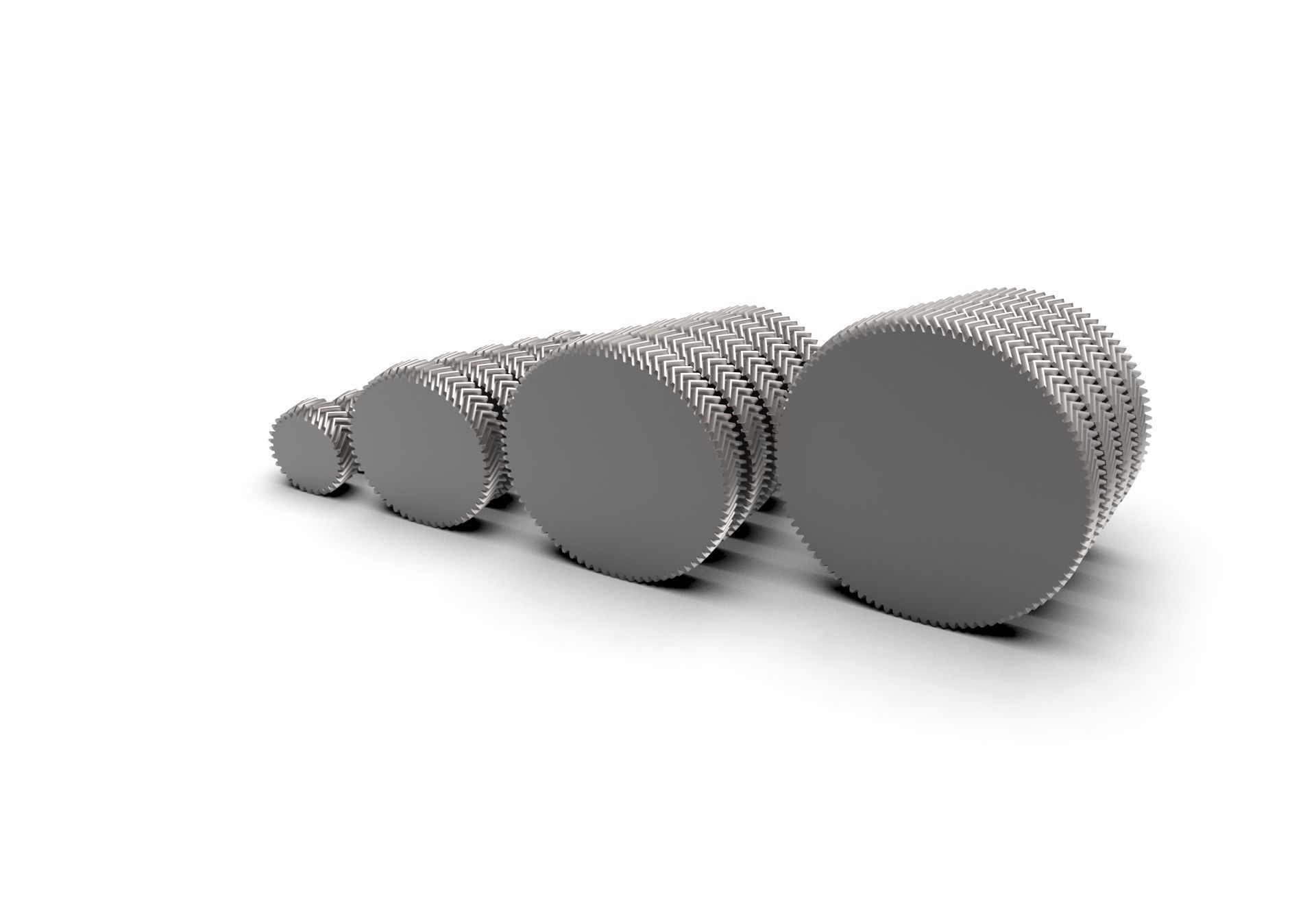 Herringbone Double Helical Gear Set 3D print model_11