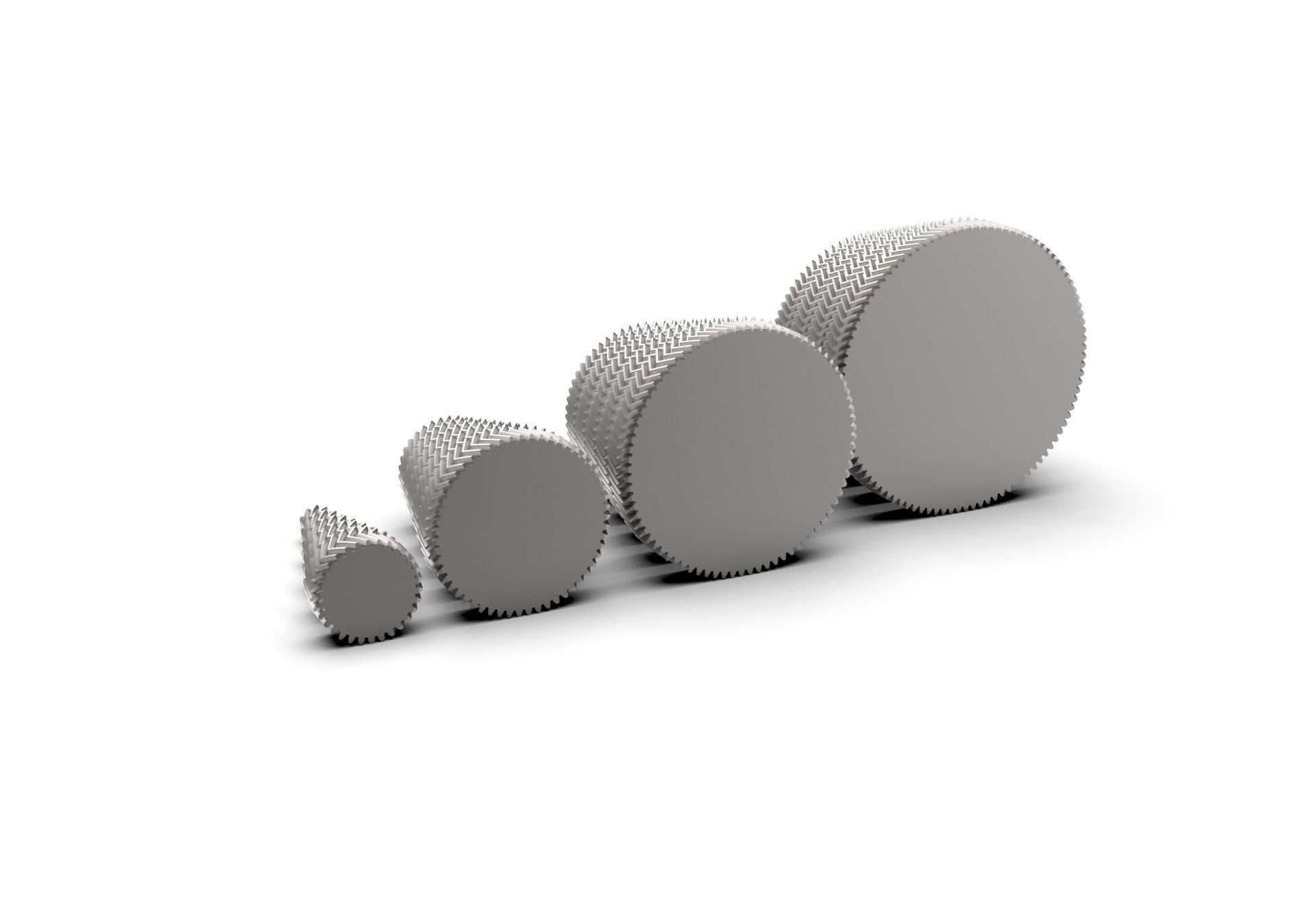 Herringbone Double Helical Gear Set 3D print model_9