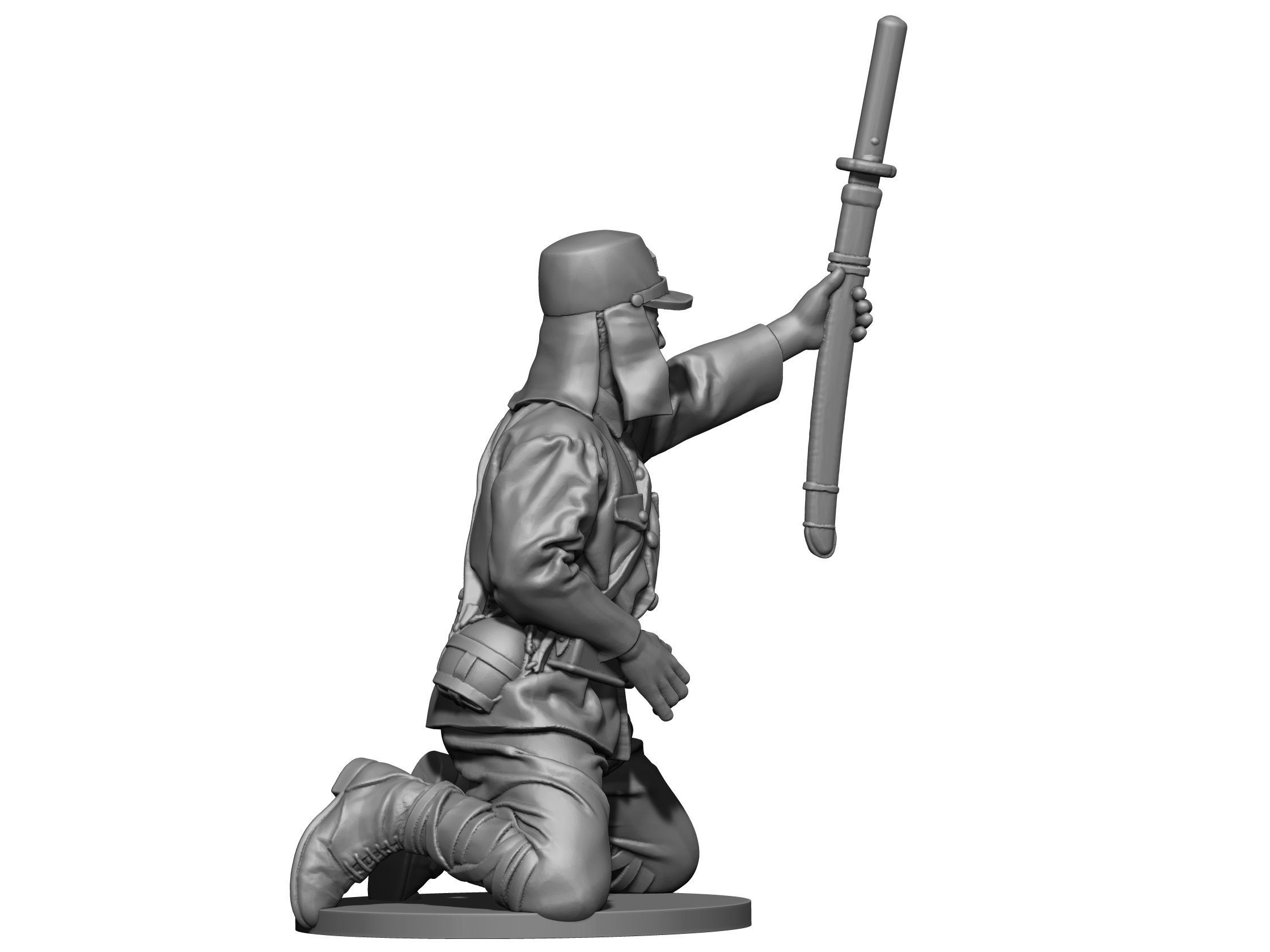 Japan Soldier ww2 3D print model_6