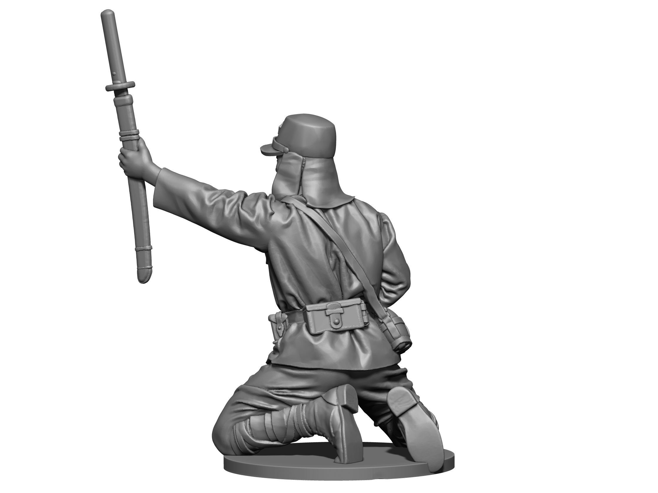 Japan Soldier ww2 3D print model_5