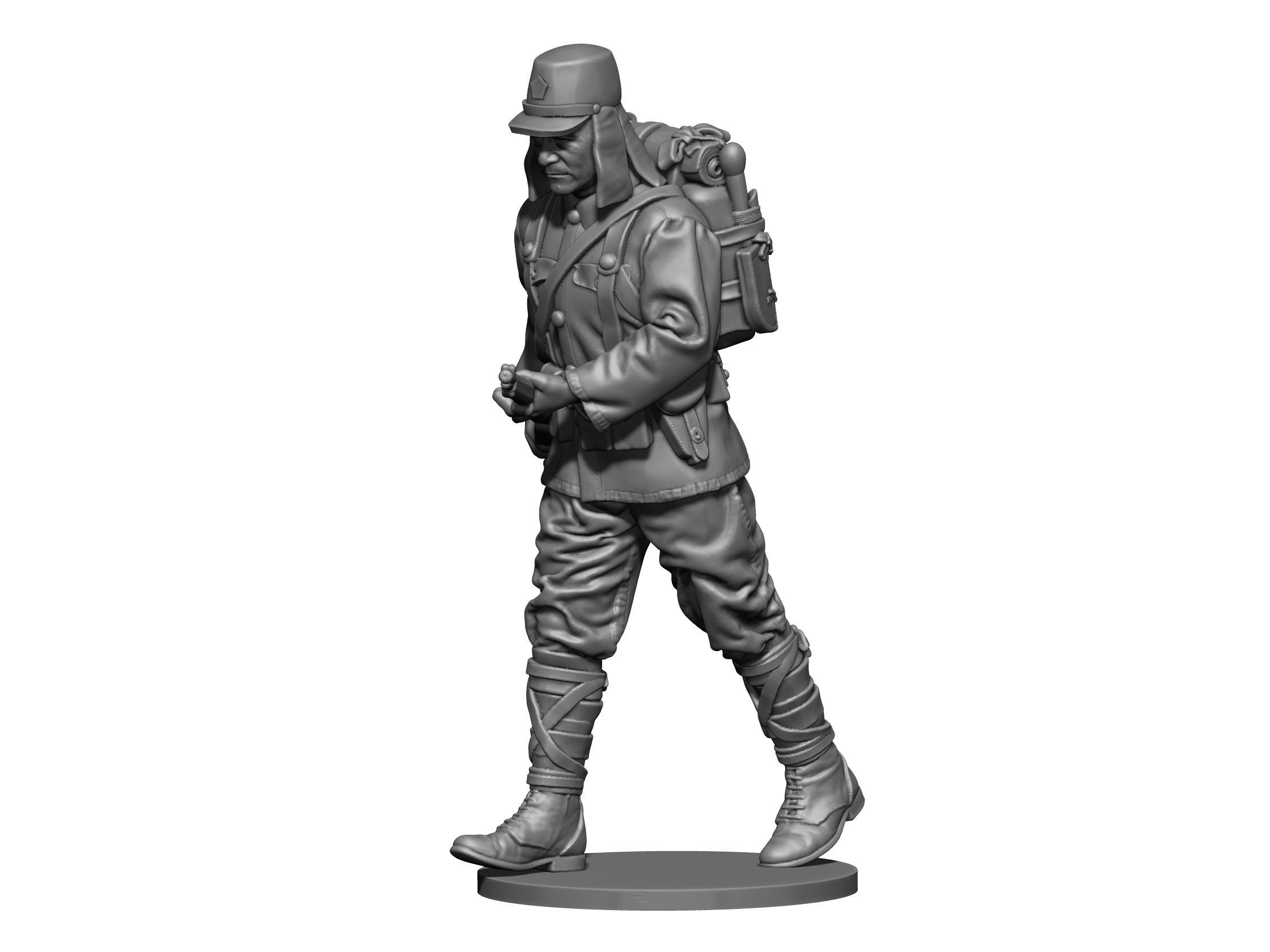 Japan soldier ww2  3D print model_4