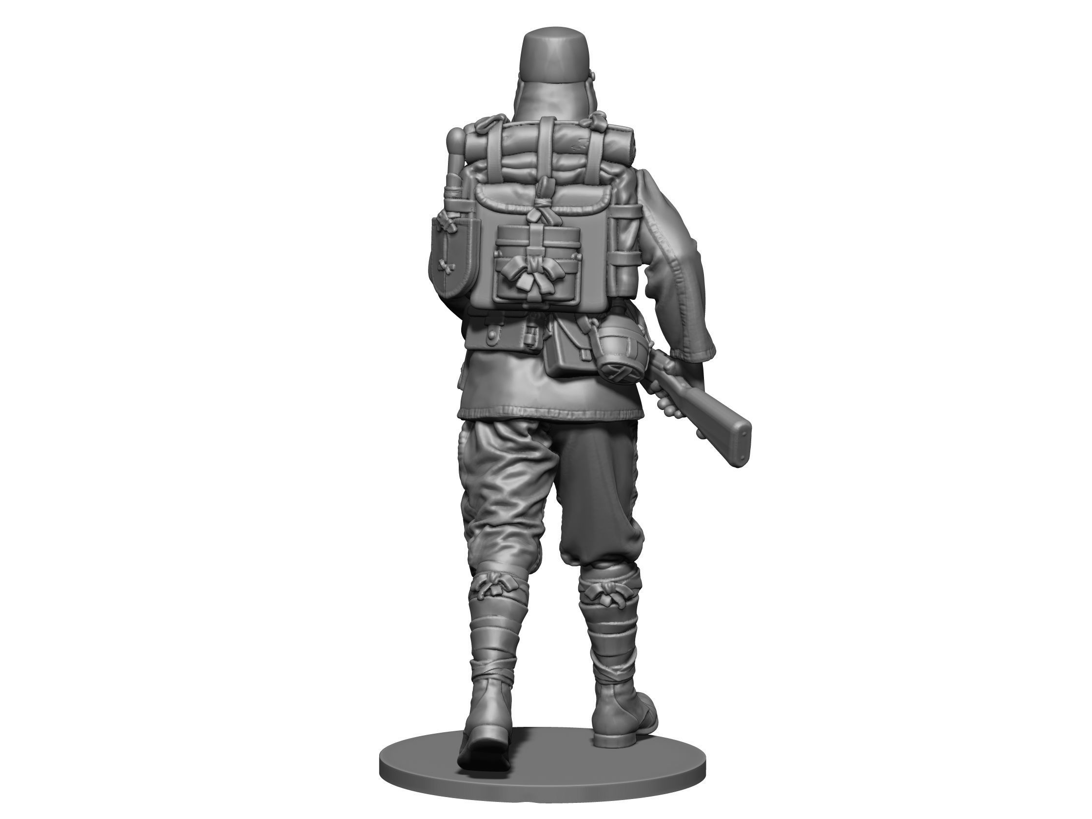 Japan soldier ww2  3D print model_5