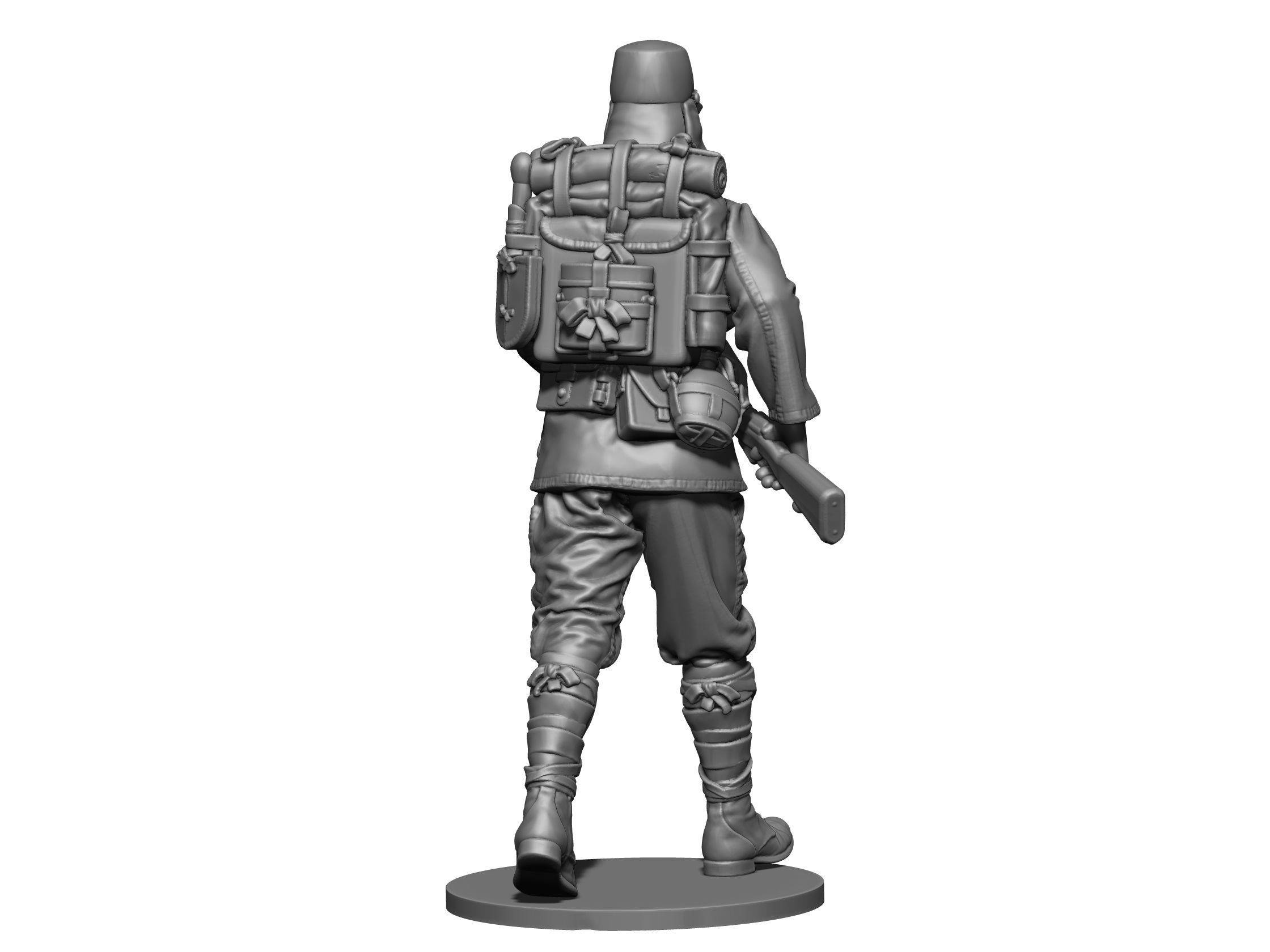 Japan soldier ww2  3D print model_7