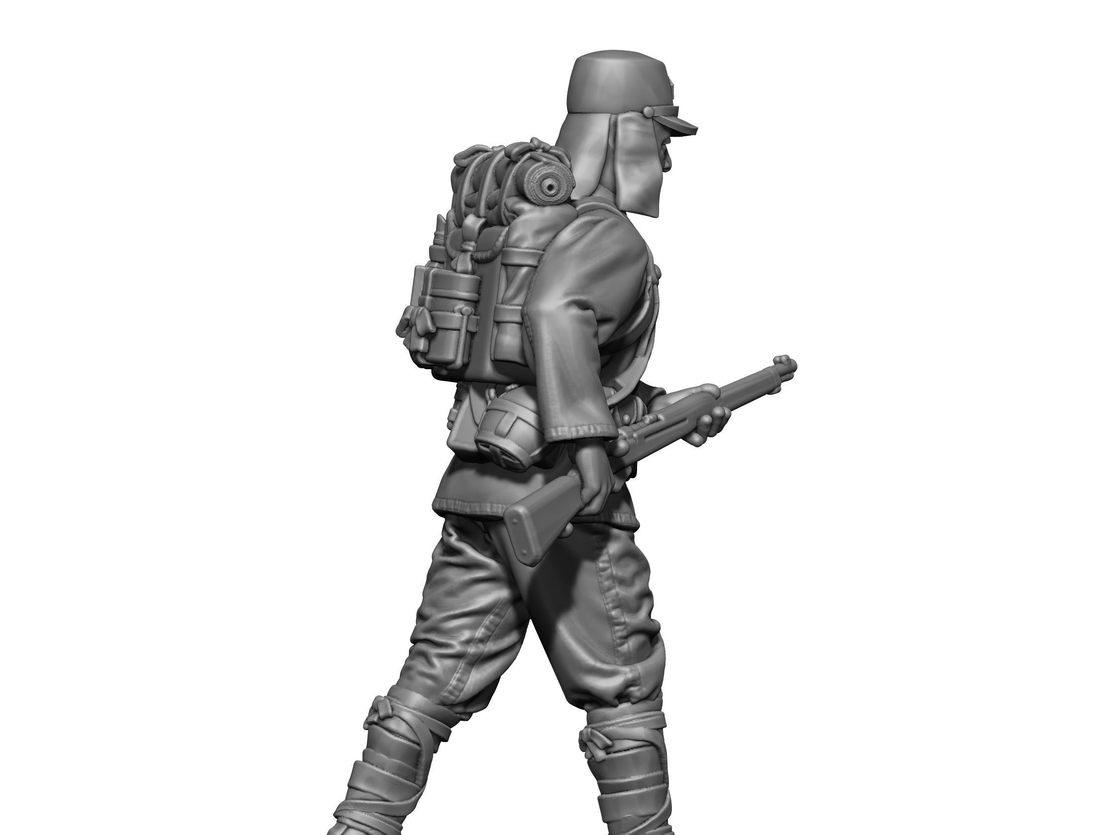 Japan soldier ww2  3D print model_6