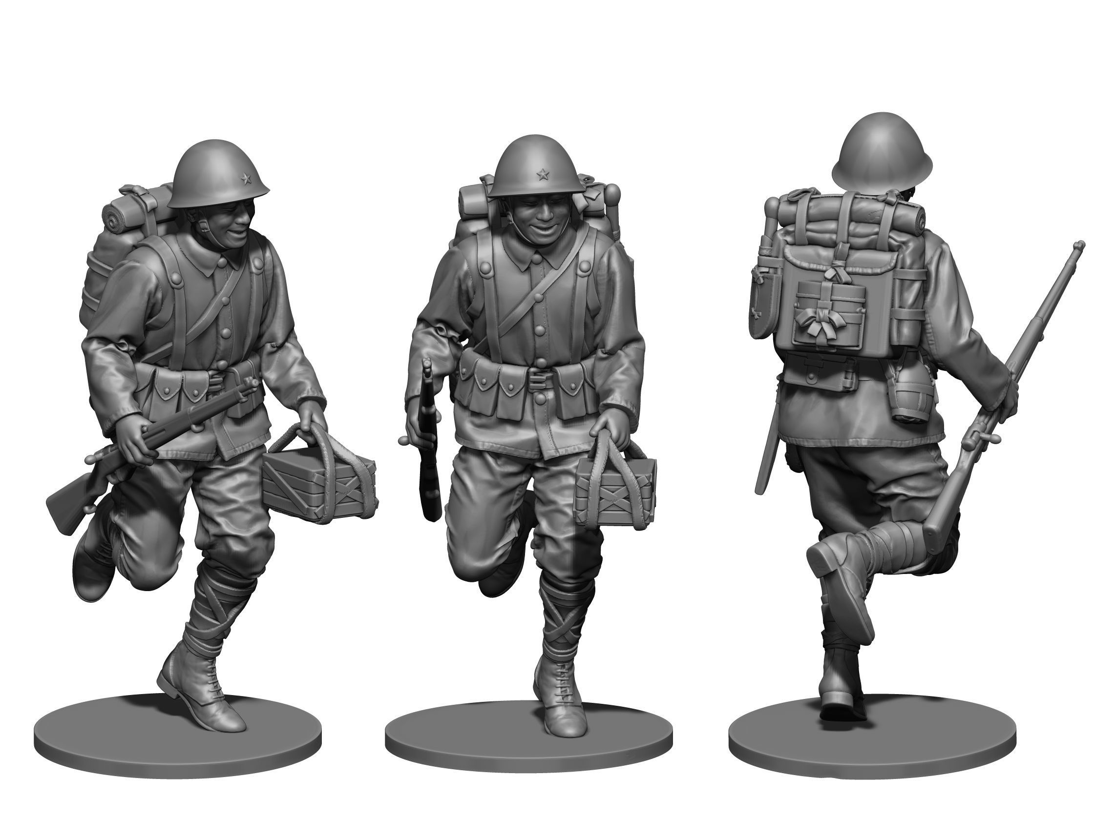 Japan soldier ww2  3D print model_2