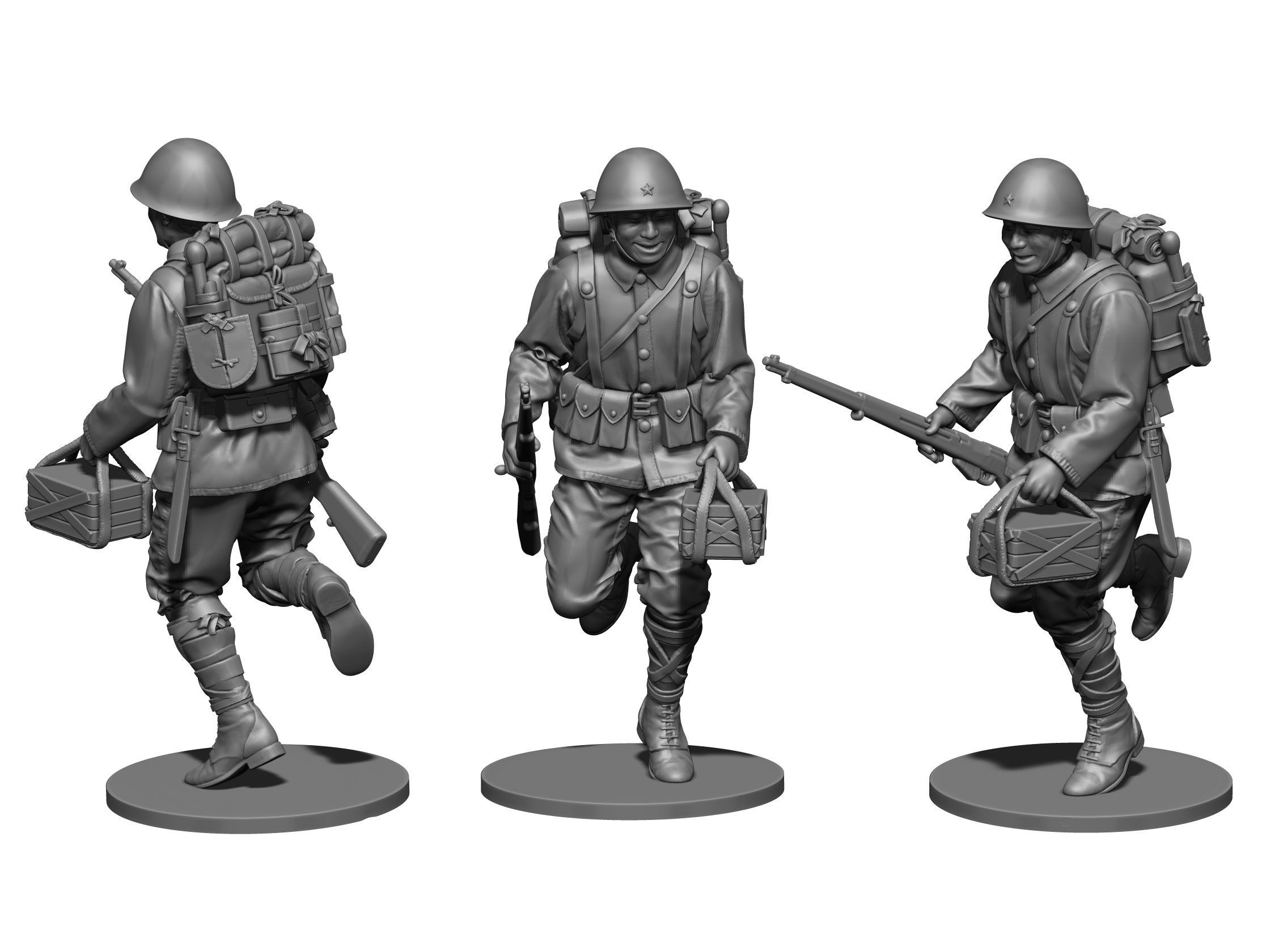 Japan soldier ww2  3D print model_1