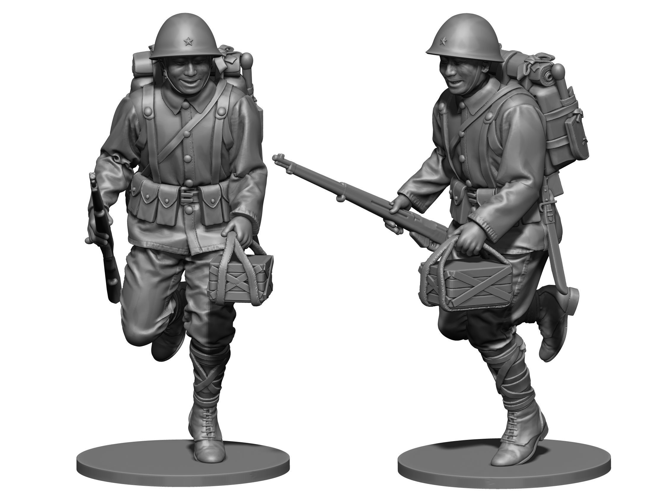 Japan soldier ww2  3D print model_4
