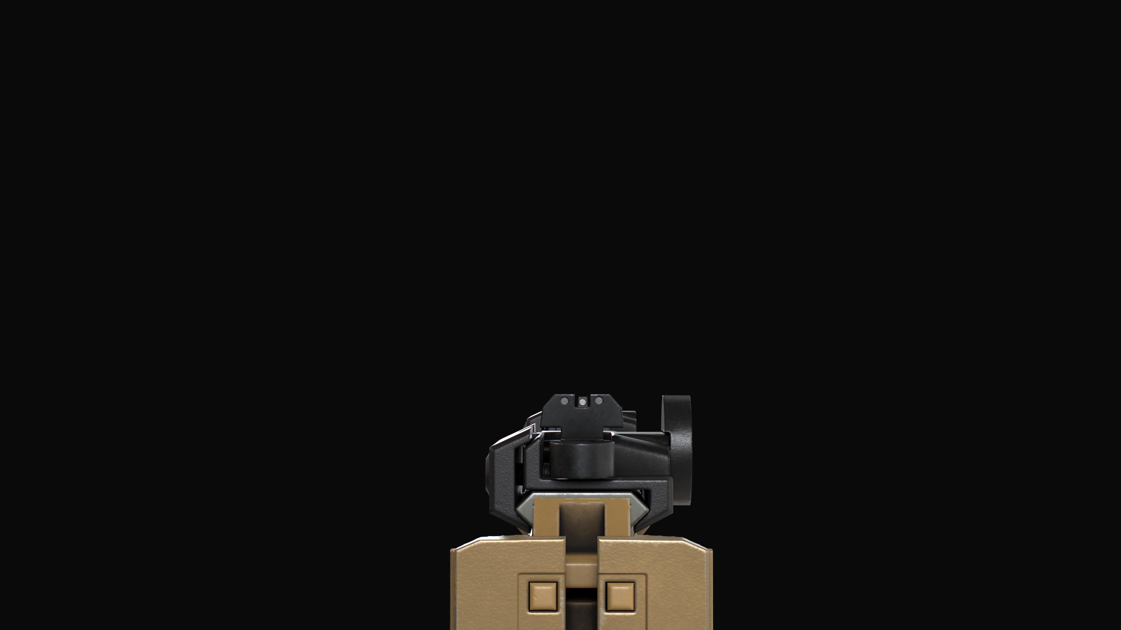 Modular SMG HK MP7A2 Low-poly 3D model_31
