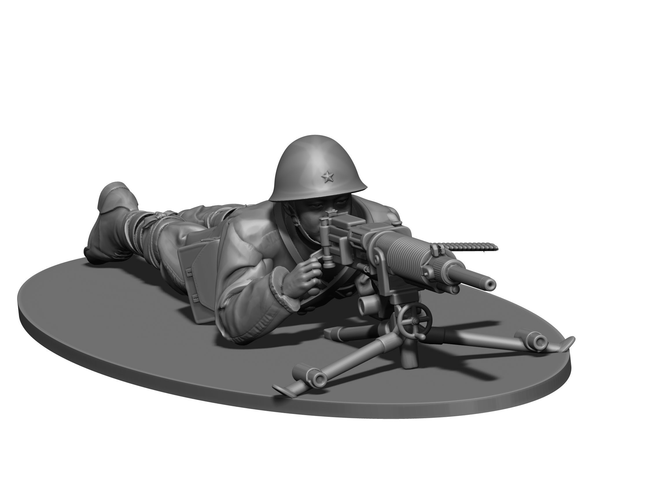 Japan soldier ww2 3D print model_1
