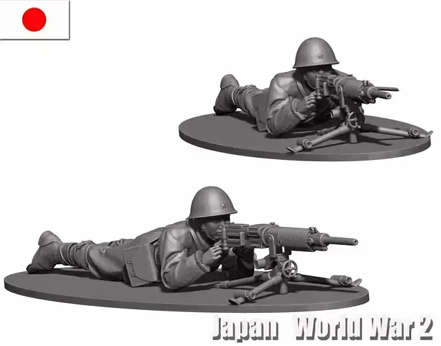 Japan soldier ww2 3D print model