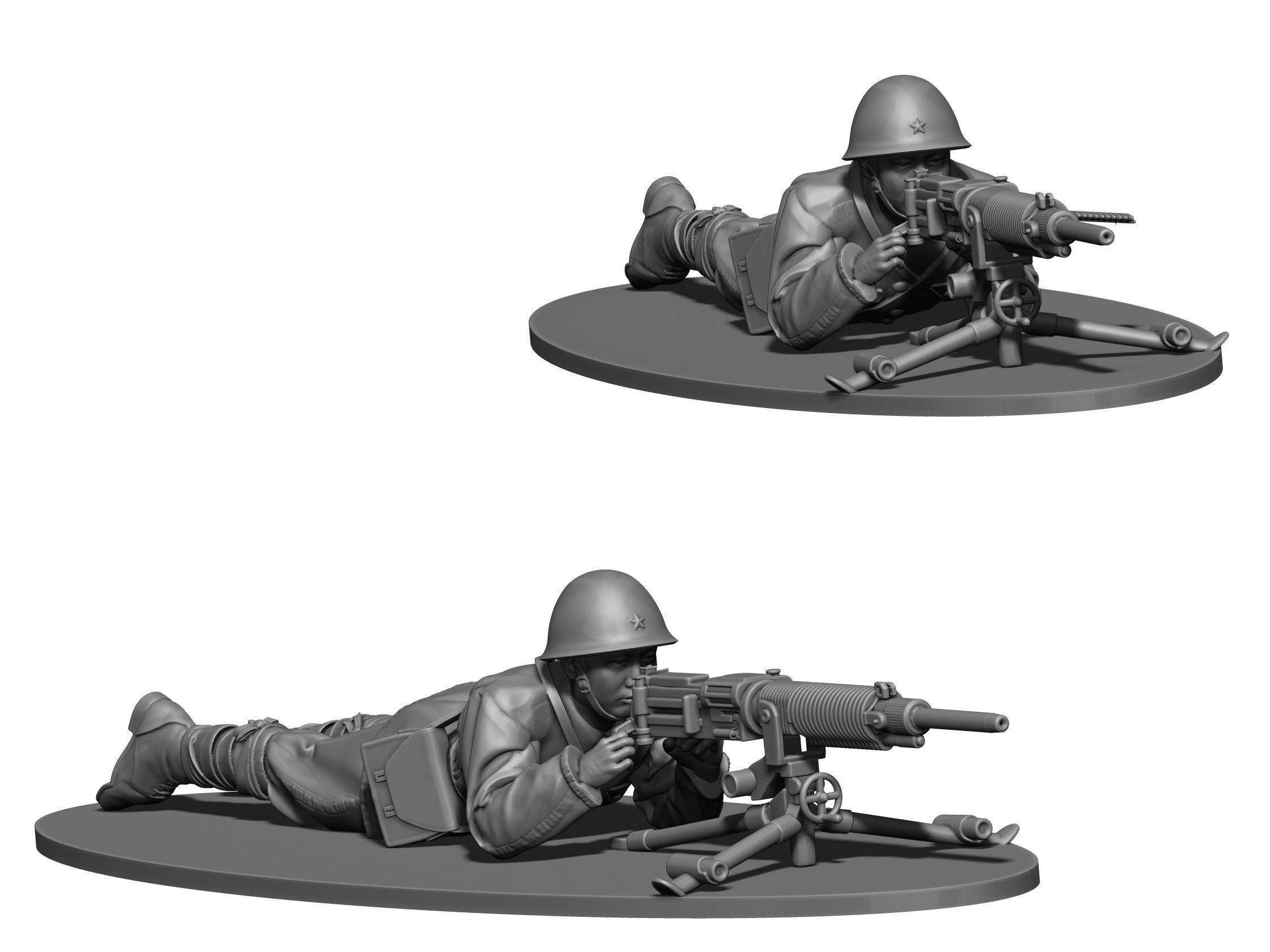 Japan soldier ww2 3D print model_2