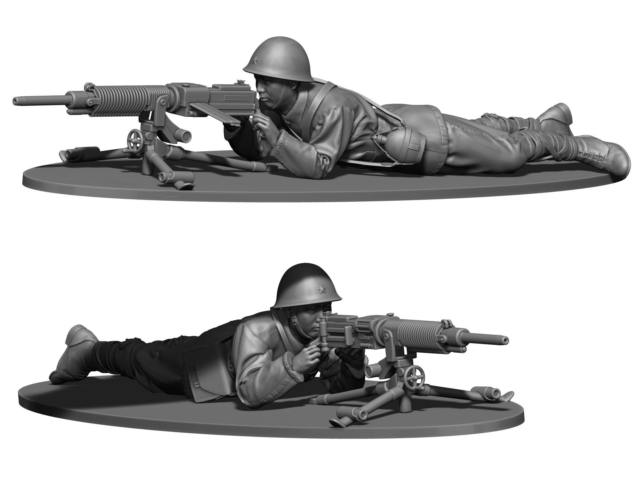 Japan soldier ww2 3D print model_4