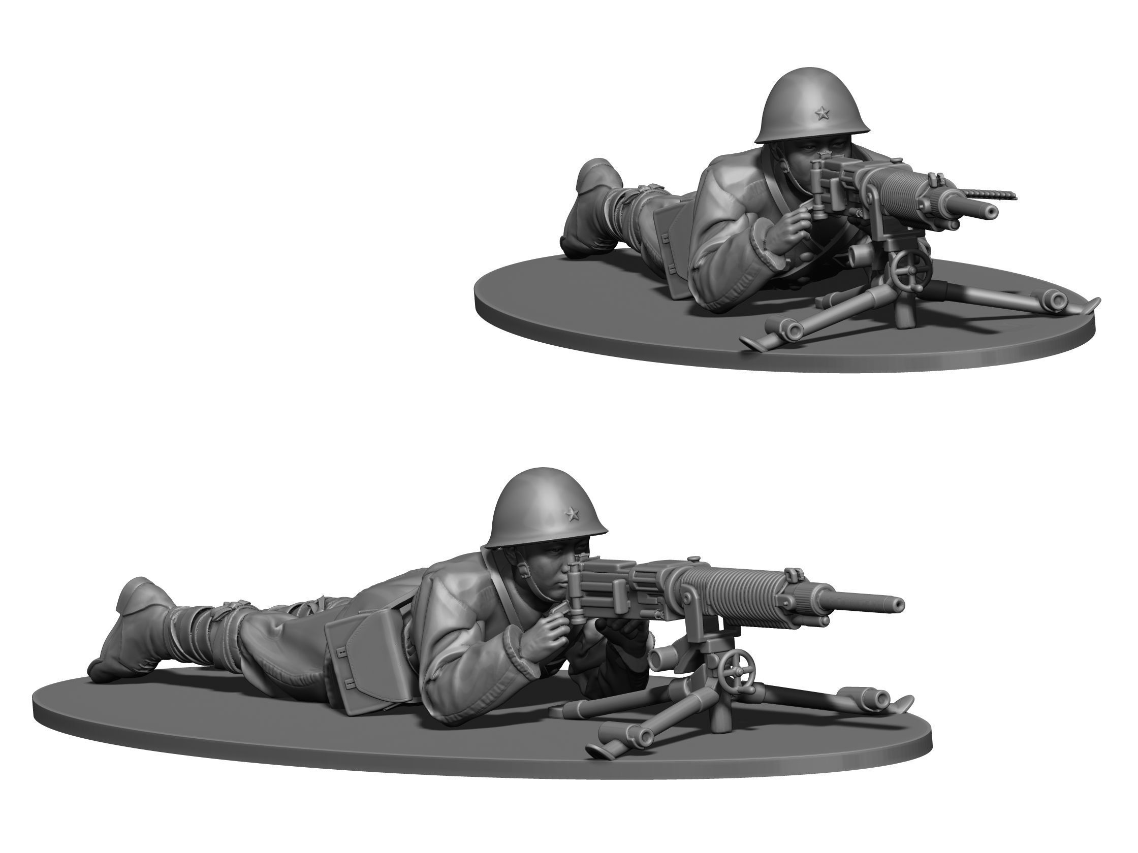 Japan soldier ww2 3D print model_3