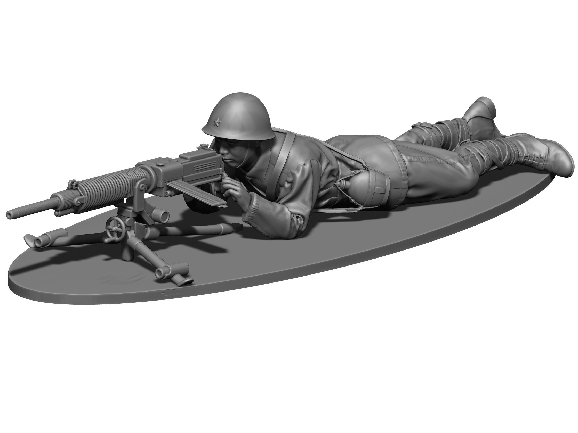 Japan soldier ww2 3D print model_5