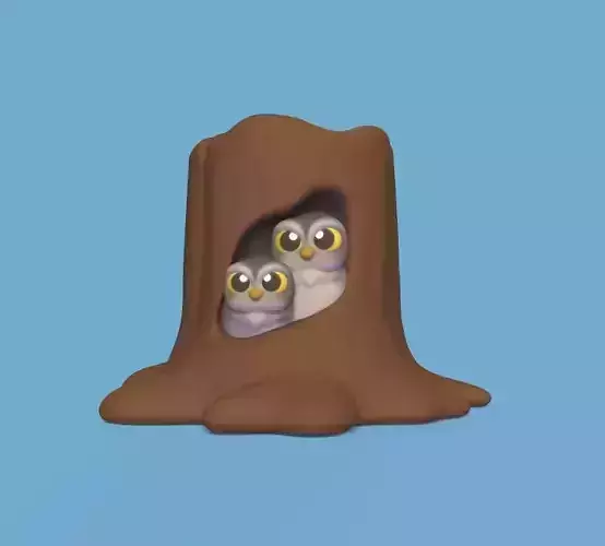 Owl Tree 3D print model