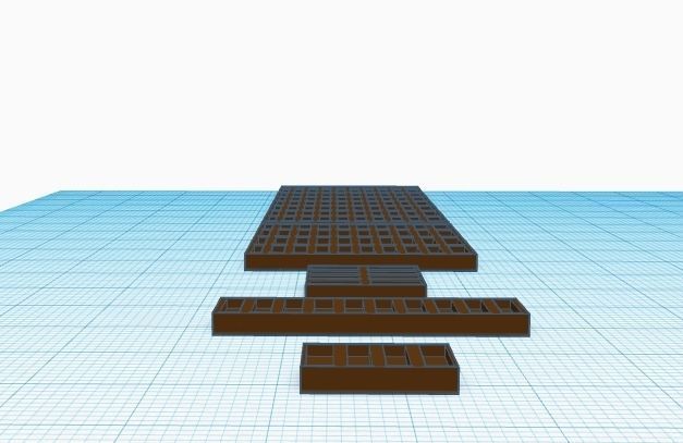 Formwork in 5 shapes Scale H0 1-87 3D print model_7