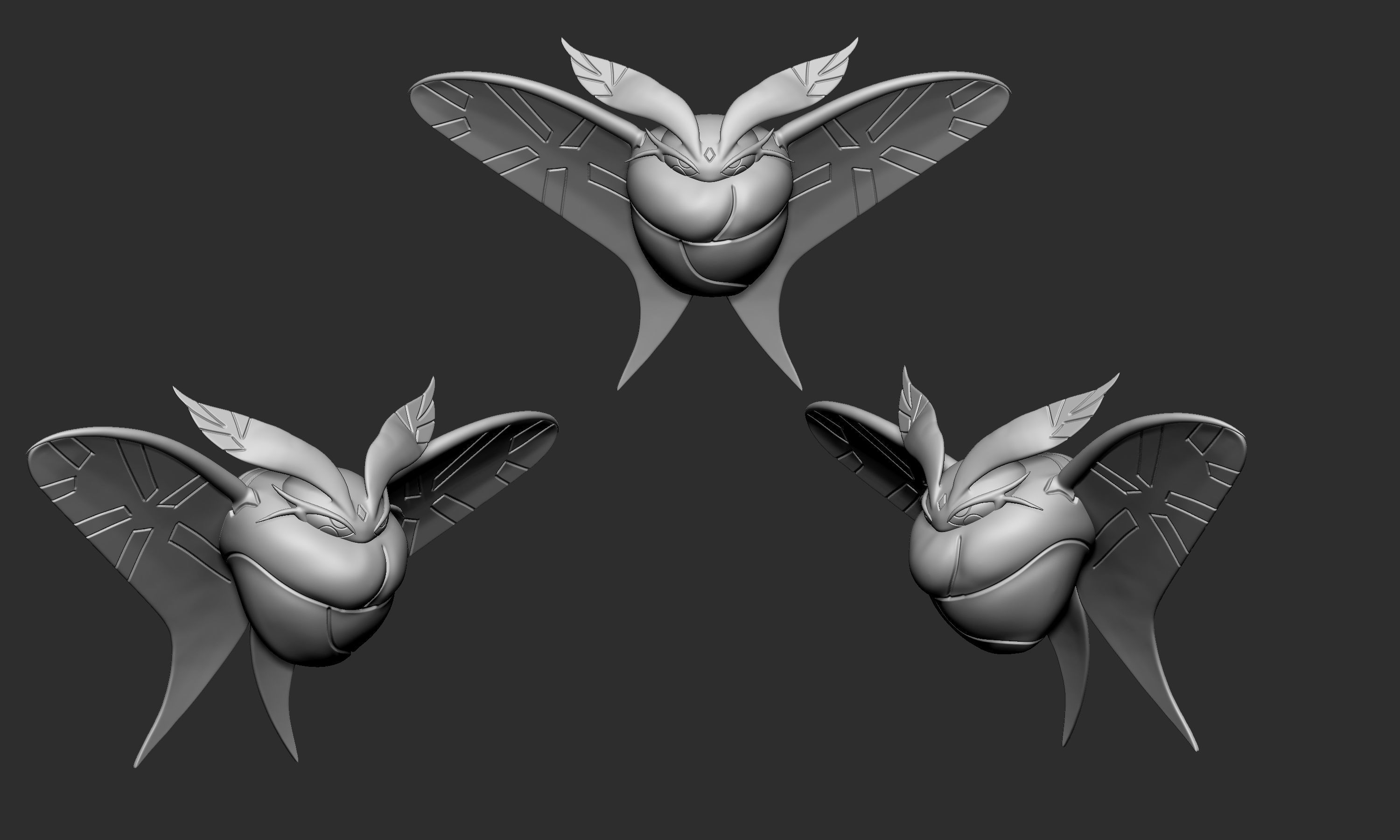 Pokemon - Snom and Frosmoth 3D print model_11