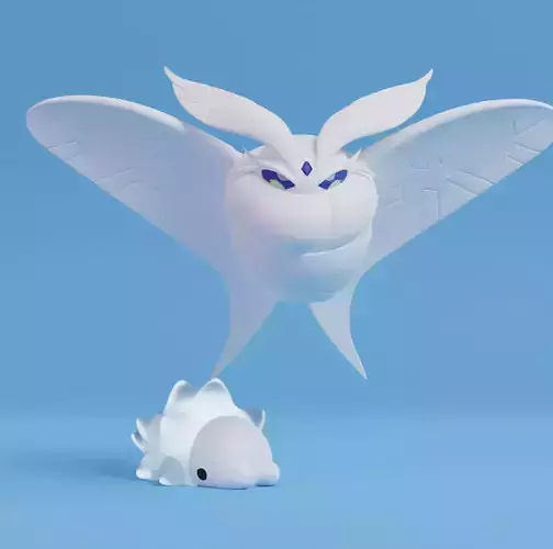 Pokemon - Snom and Frosmoth 3D print model