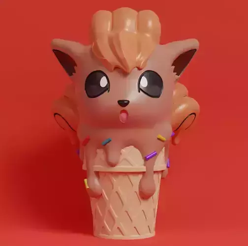 Pokemon - Ice Cream Vulpix
