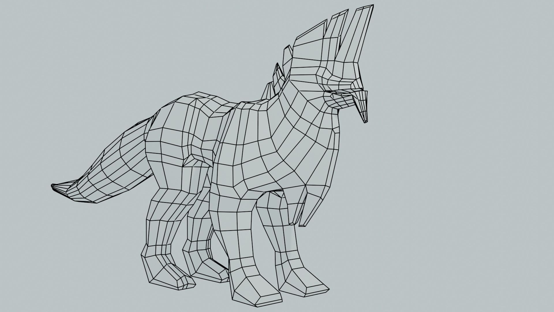  game character  Low-poly 3D model_3