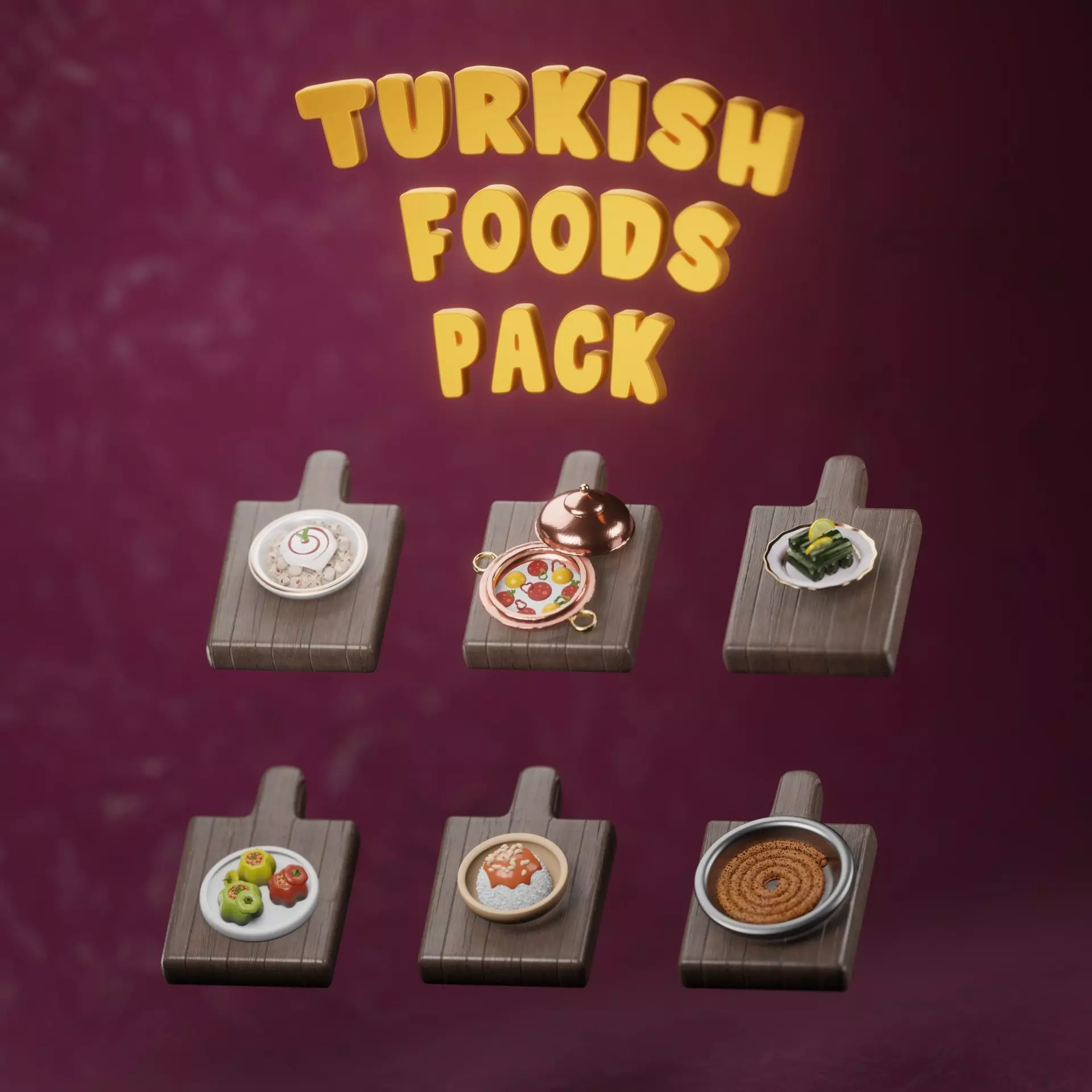 Turkish Food Pack-2 3D model