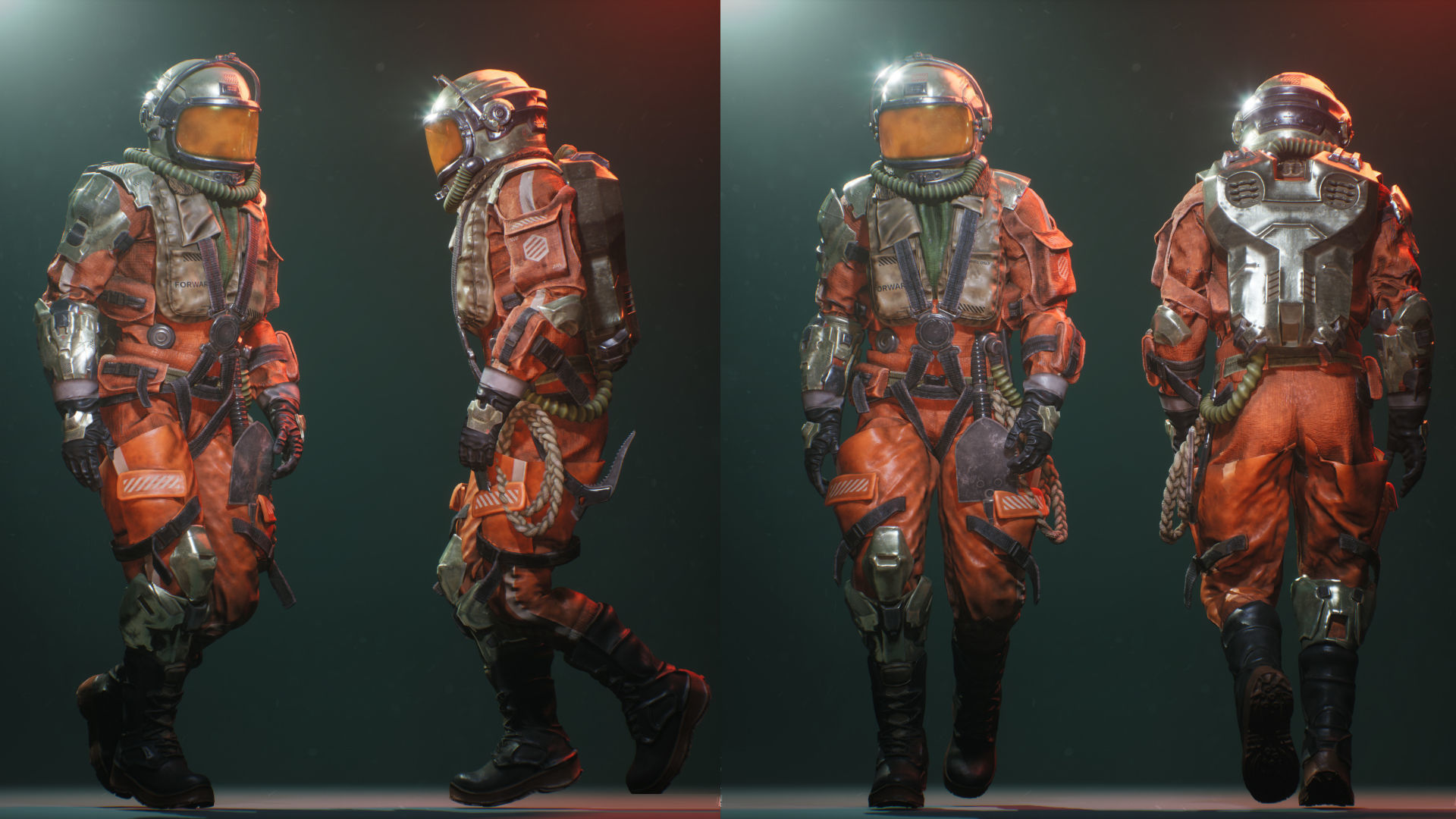 Space Adventurer Low-poly 3D model_3