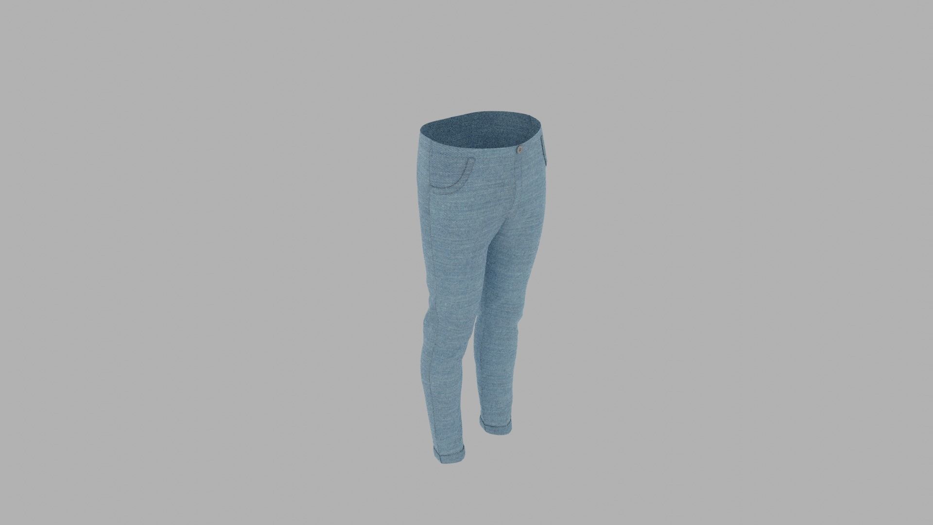 Pants mannequin wearing Low-poly 3D model_6