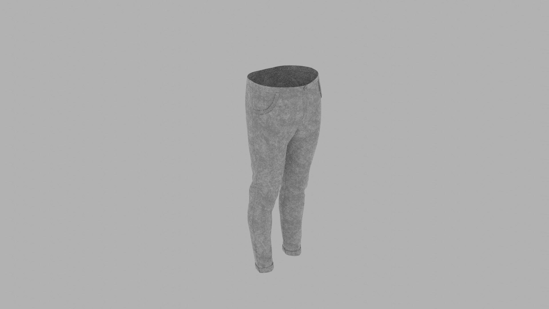 Pants mannequin wearing Low-poly 3D model_6