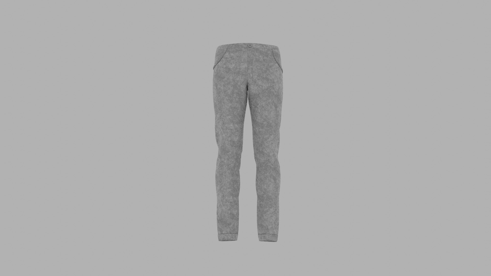 Pants mannequin wearing Low-poly 3D model_7