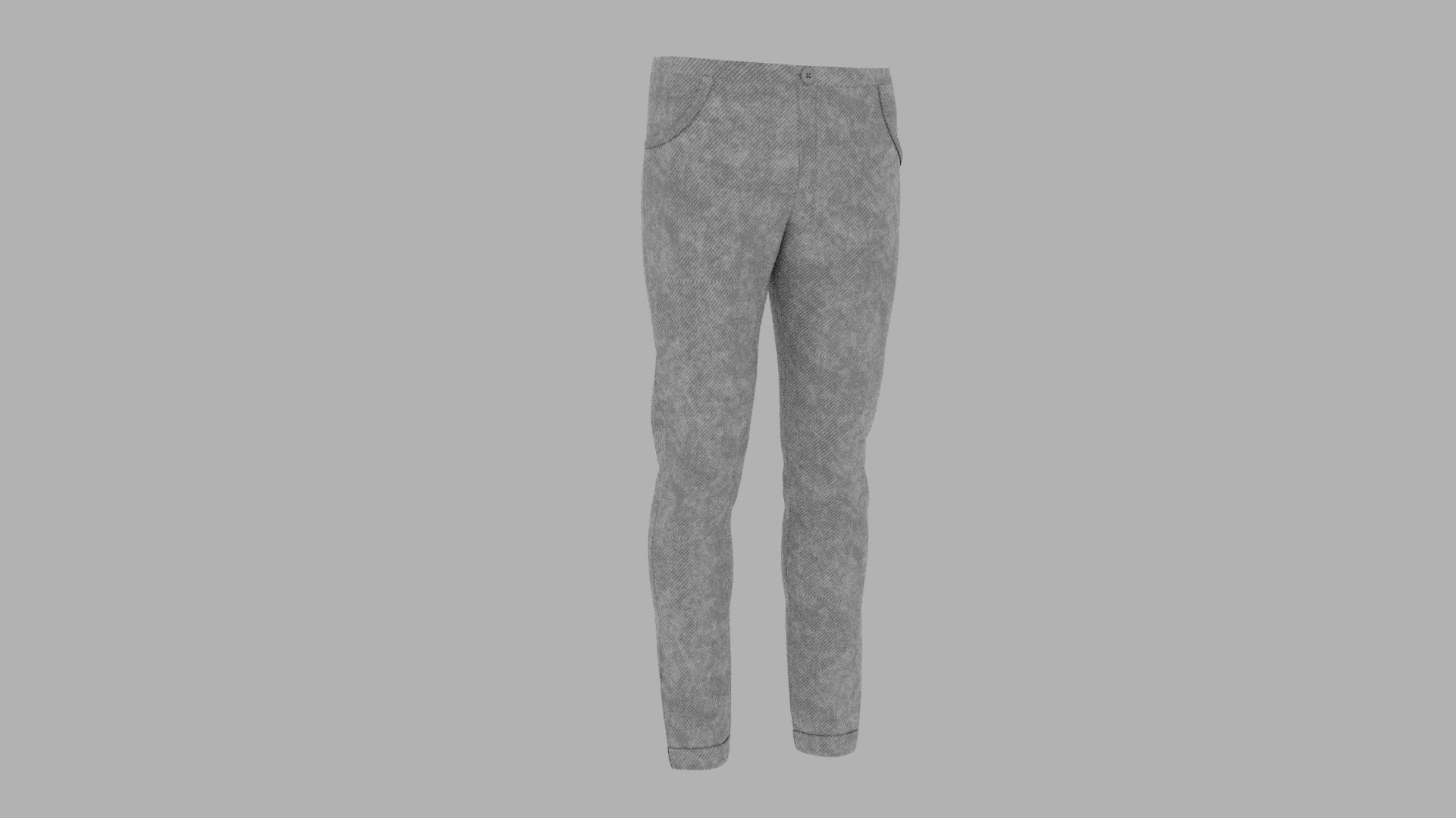 Pants mannequin wearing Low-poly 3D model_4