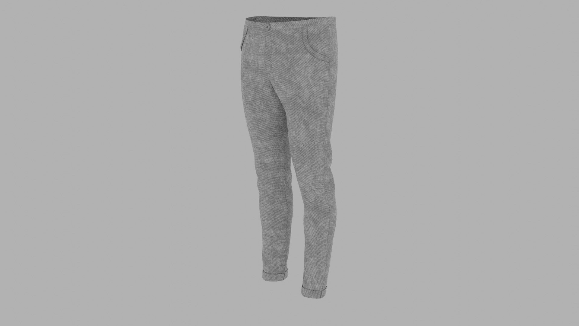 Pants mannequin wearing Low-poly 3D model_2