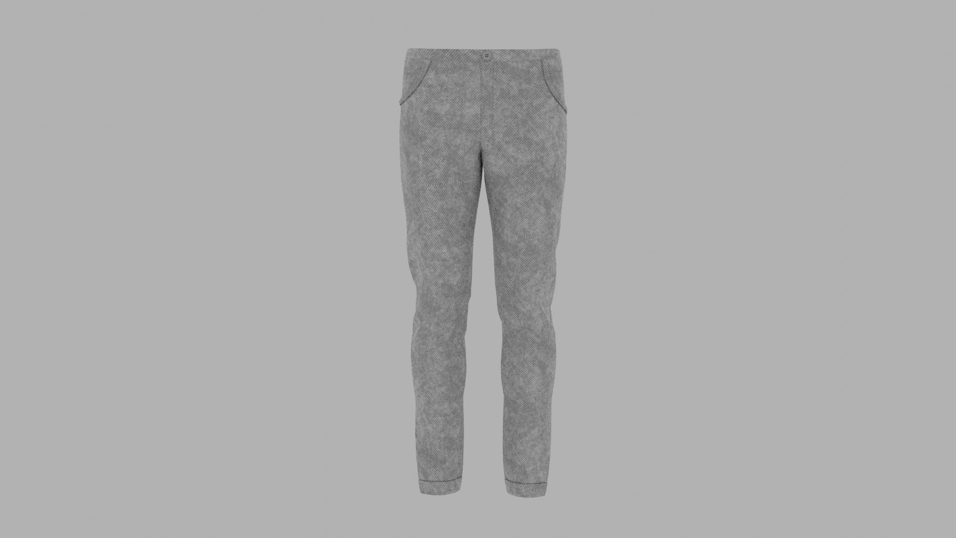 Pants mannequin wearing Low-poly 3D model_1