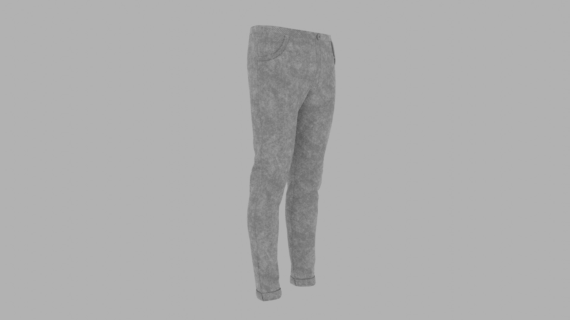 Pants mannequin wearing Low-poly 3D model_3